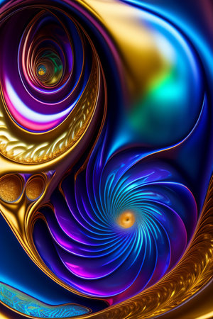 Abstract fractal. Fractal art background for creative design. Decoration for wallpaper, desktop, poster, cover booklet. Print for clothes, t-shirt. Creative illustration for designの写真素材