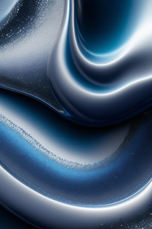 abstract background with smooth lines in blue and white colors, computer generated images
