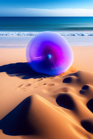 Nautilus in the dunes of the Atlantic Ocean, Moroccoの写真素材