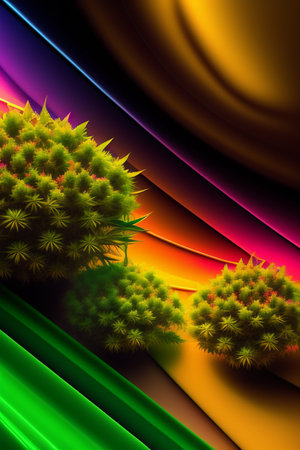 abstract fractal background a computer-generated 2D illustration, textureの写真素材