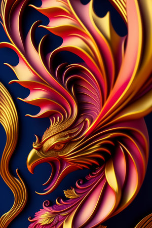 3D rendering of abstract fractal background for creative art,design and entertainmentの写真素材