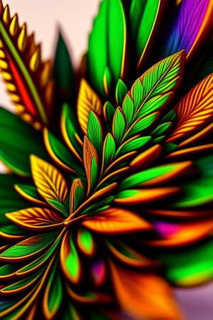 Abstract fractal. Fractal art background for creative design. Decoration for wallpaper, desktop, poster, cover booklet. Print for clothes, t-shirt. Creative illustration for designの写真素材