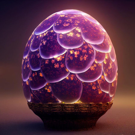 Glowing sphere on a dark background. 3d rendering. Computer digital drawing.の素材