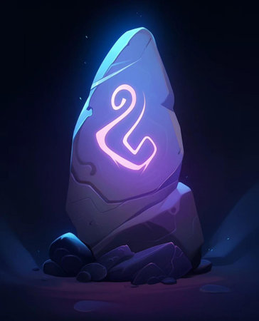 Zodiac sign Aquarius on the stone. 3D illustration.の素材