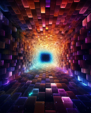 3d abstract fractal background a computer-generated illustration, textureの写真素材