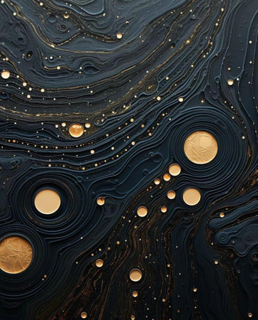 Marble abstract acrylic background. Marbling artwork texture. Agate ripple pattern. Gold powder.の写真素材