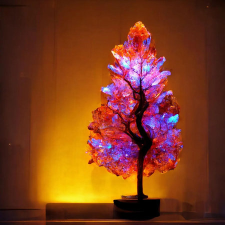 Neon tree in the Museum of Natural History, Vienna, Austriaの素材