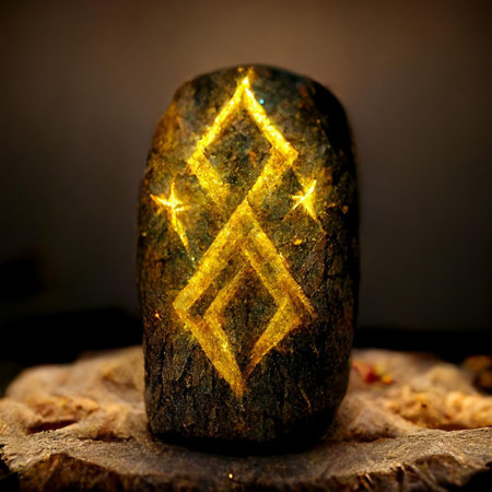 Zodiac sign on a stone. Horoscope and astrology conceptの素材
