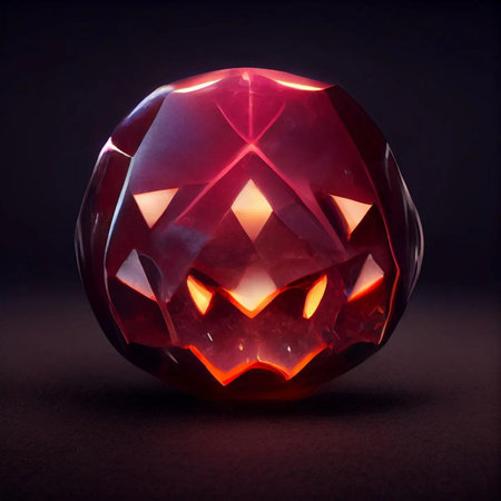 Halloween pumpkin on black background. 3d render. Halloween concept.の写真素材
