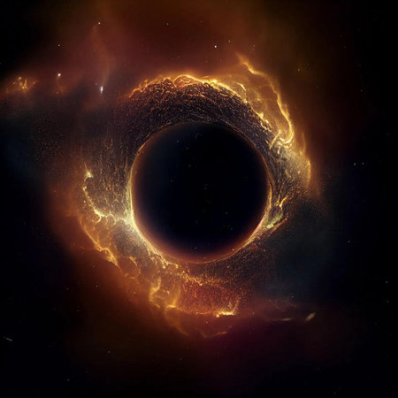 Solar eclipse in space. Elements of this image furnished by NASA.の素材