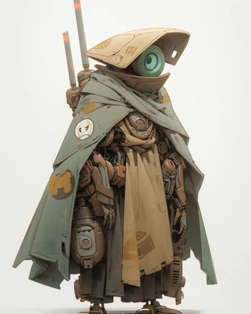 Close-up of a Star Wars character from Marvel comics.の素材