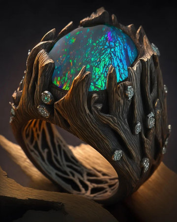 Jewelry ring with precious stones. Jewelry and accessories.の写真素材