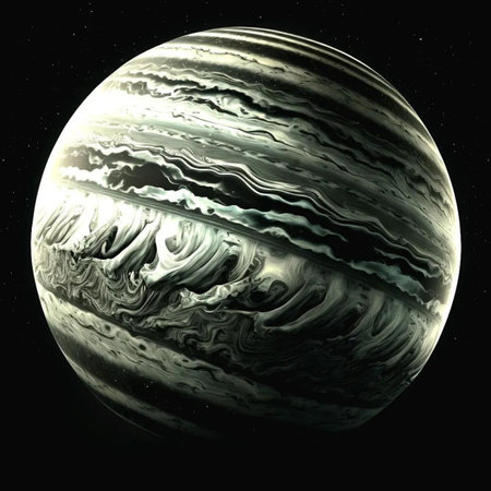 Fantasy planet in deep space. Computer generated graphics. Elements of this image furnished by NASAの素材
