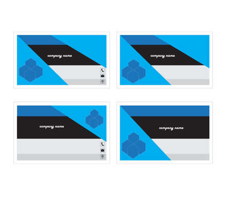 pro professional business card design template.のイラスト素材