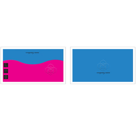 pro professional business card design template.のイラスト素材