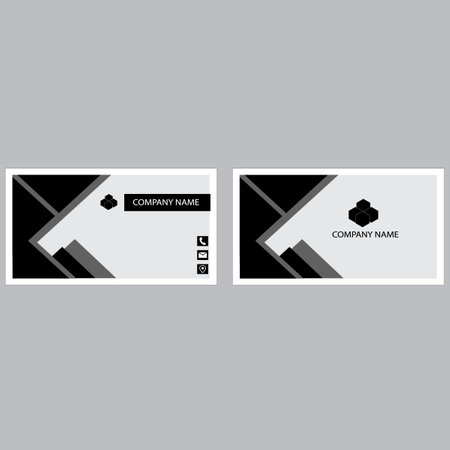 A sample business card template designのイラスト素材