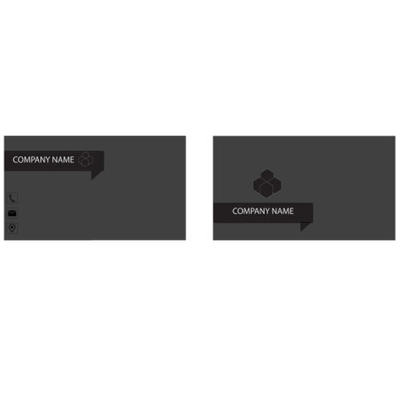A sample business card template designのイラスト素材