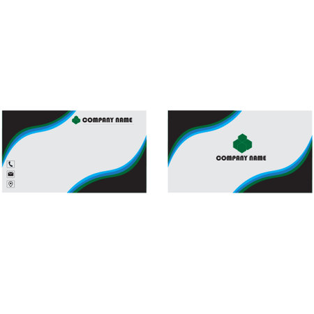 A sample business card template designのイラスト素材