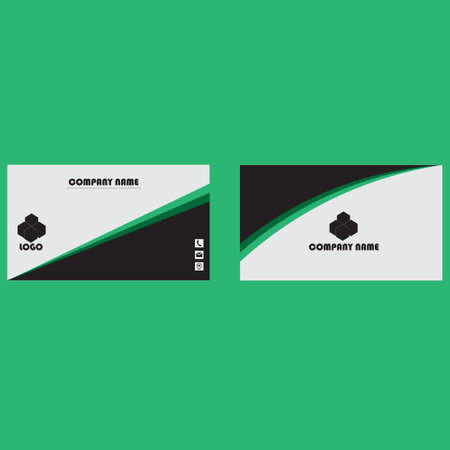 A sample business card template designのイラスト素材