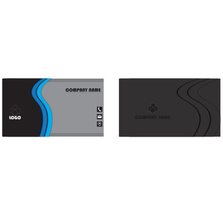 A sample business card template designの写真素材