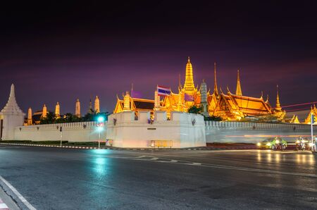 Grand palace at nightのeditorial素材