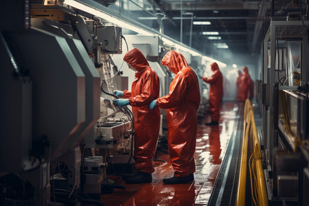 Production line of the factory for the production of metal products. Production of metal products.の素材