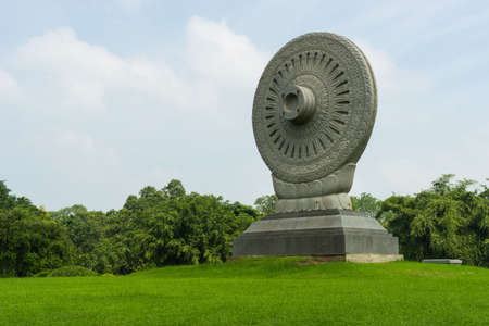 Buddha rock rowel in Thailandの写真素材