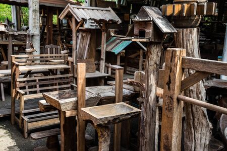 Old wood furnitureの写真素材