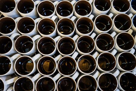 ceramic brown glassの写真素材