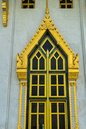 Window of Buddha Templeの写真素材