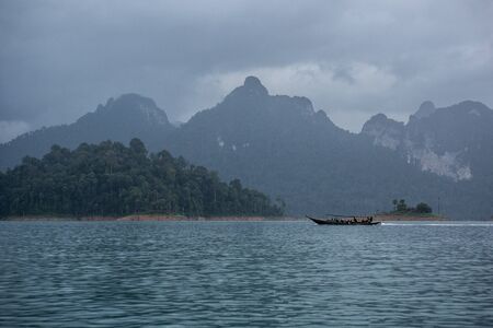 Boat in the riverの写真素材