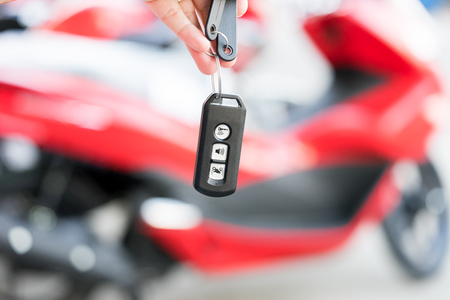 Smart Remote for motorcycleの写真素材