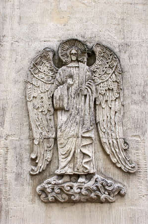 Bas-relief in a chapel in Novodevichiy monastery in Moscow, Russiaの写真素材