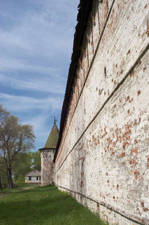 Fortifications in Ipatievsky monastery in Kostroma, Russia.の写真素材