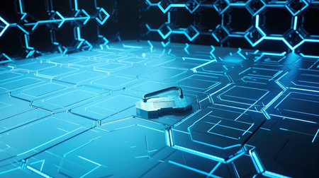 3d rendering of a futuristic electric car on a circuit board backgroundの素材