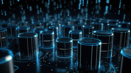 3D rendering of abstract technology concept background. Computer generated image.の素材