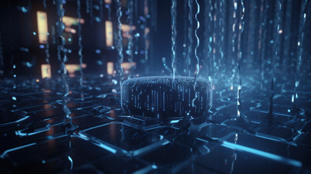 3D rendering of abstract technology concept background. High-tech circuit boardの素材