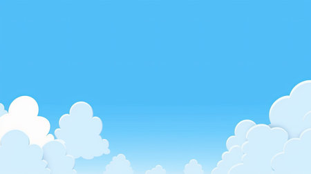 Blue sky background with clouds. Vector illustration. Eps 10 file.の素材