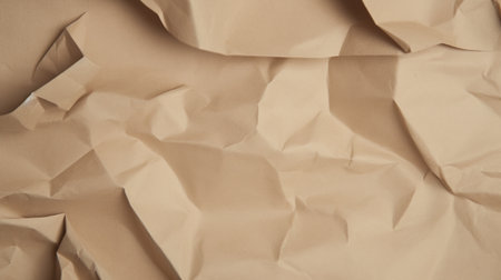 Crumpled brown paper texture. Abstract background and texture for design.の素材