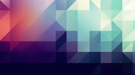 Abstract geometric background. Polygonal vector illustration. Colorful gradient.の素材