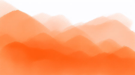 Abstract orange watercolor background for your design. Digital art painting.の素材