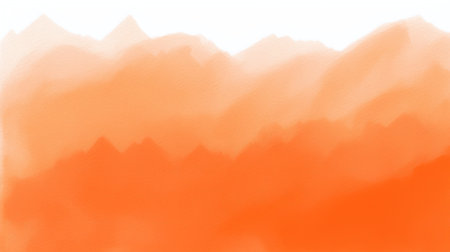 Orange watercolor background. Abstract watercolor background. Digital art painting.の素材