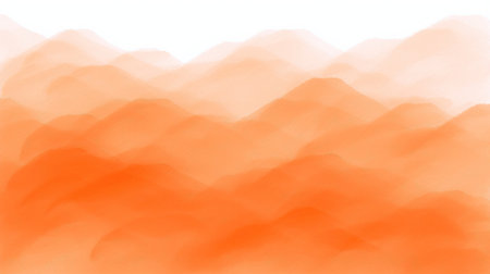 Abstract orange watercolor background. Digital art painting. Vector illustration.の素材