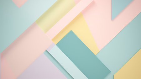 abstract background of geometric shapes in pastel colors,3d renderの素材