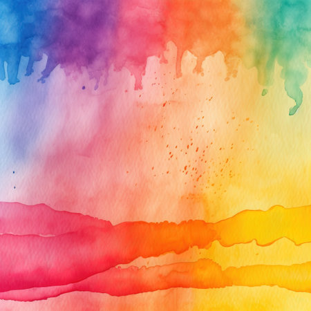 Abstract colorful watercolor for background. Digital art painting.  illustration.の素材