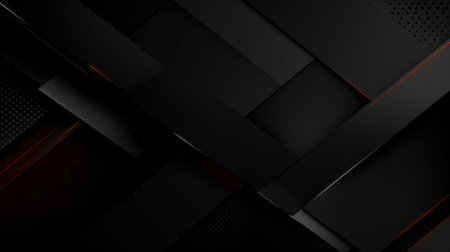 Abstract black and red carbon fiber background design. Vector illustration eps10の素材