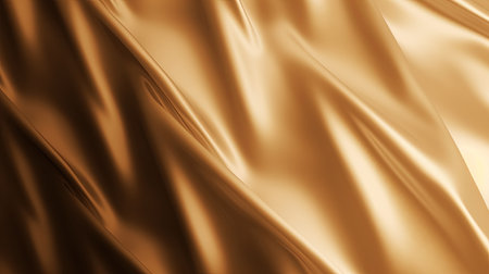 golden satin background close up, 3d render abstract backgroundの素材