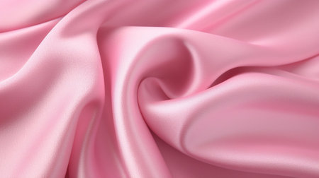 Smooth elegant pink silk or satin texture can use as backgroundの素材