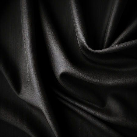 Smooth elegant black silk or satin texture can use as abstract background. Luxurious background designの素材