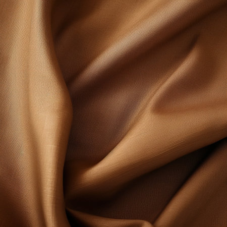 Texture, background, pattern. The fabric is brown. In the photo, the texture of the material is blurred.の素材